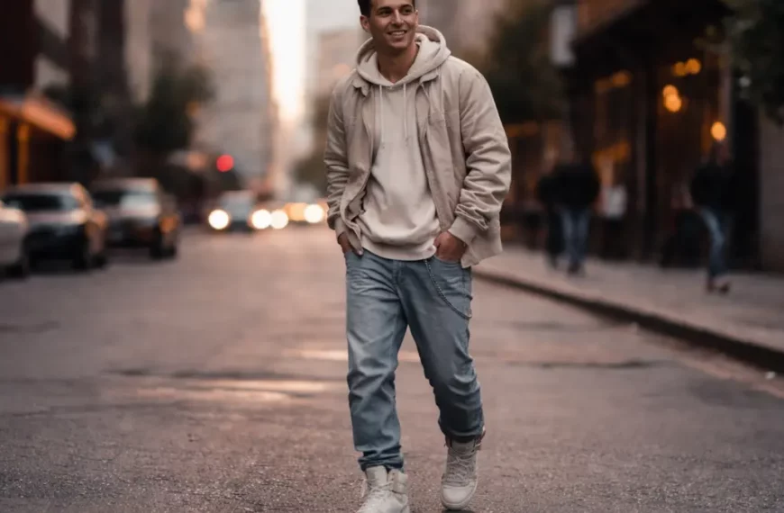 Air Jordans Style - Young Man wearing Sneakers