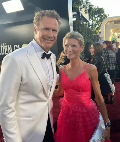Anna Karolina Heinrich & Will Farrell at Golden Globes 2024 Red Carpet (Foto: Anna Karolina Heinrich)