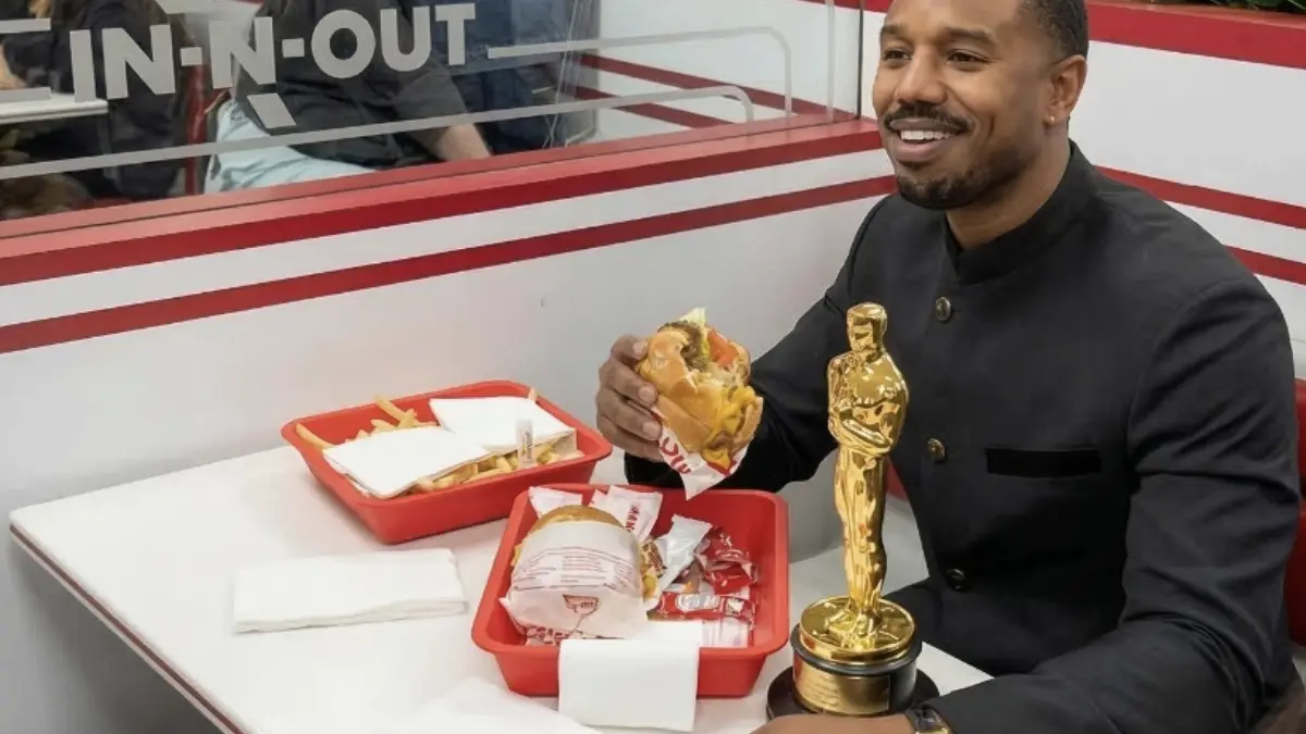 Michael B. Jordan feiert Oscar im In-N-Out Burger in Hollywood