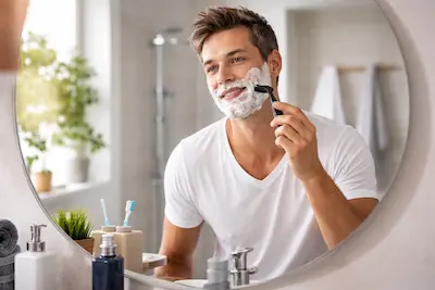 Morgenroutine Männer Pflege