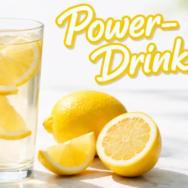 Power-Drink 2.0: Wasser mit Zitrone
