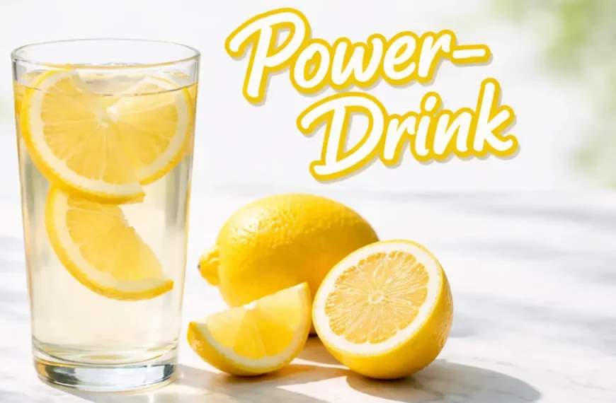 Power-Drink 2.0: Wasser mit Zitrone