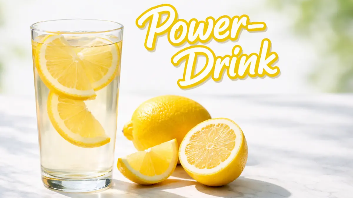 Power-Drink 2.0: Wasser mit Zitrone